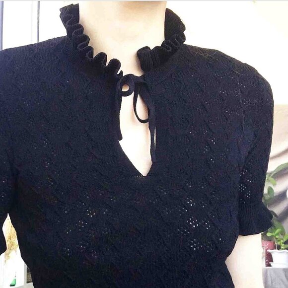 Knitted ruffle top - Picture 7 of 8